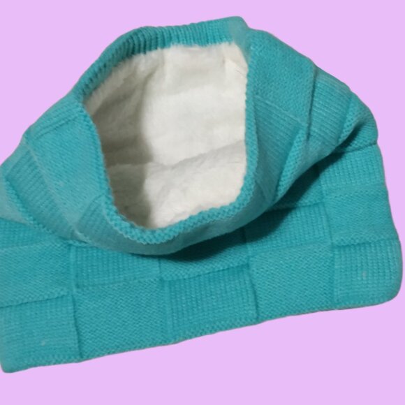 Fleece-Lined Chunky Knit Thermal Neck Warmer/Gaiter - Picture 5 of 5